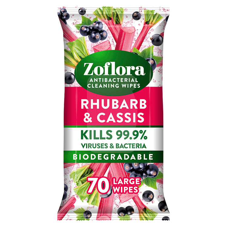 Zoflora - Anti-Bac Cleaning Wipes - Rhubarb & Cassis