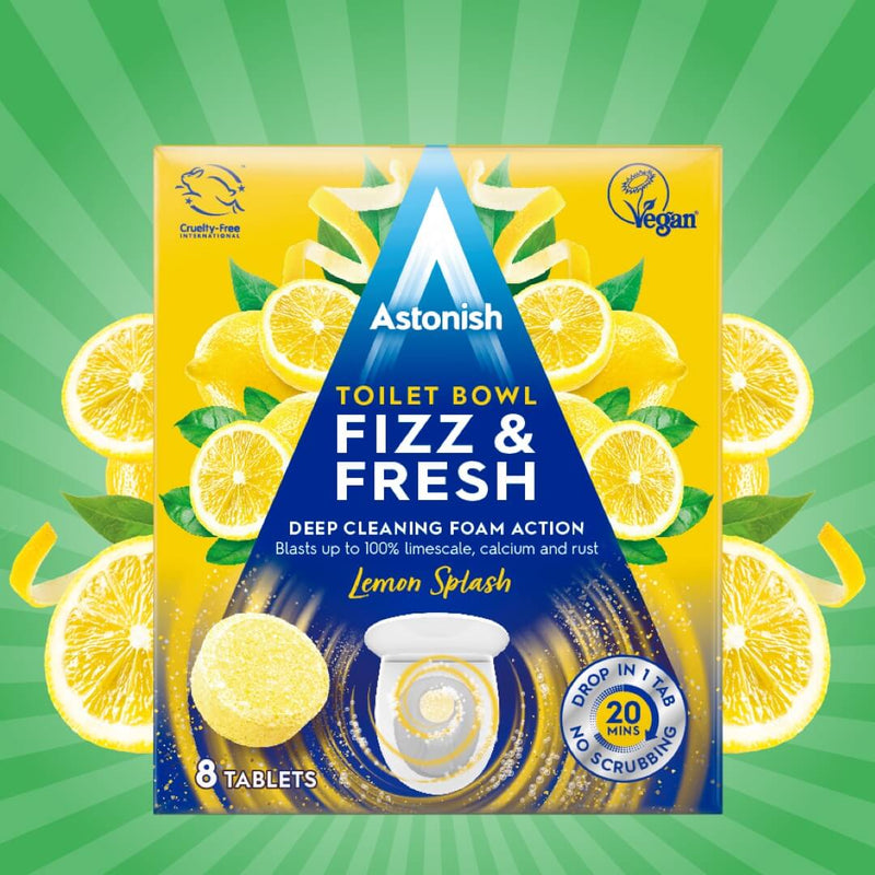 Astonish - Toilet Bowl Tablets Lemon splash (8 Pack)
