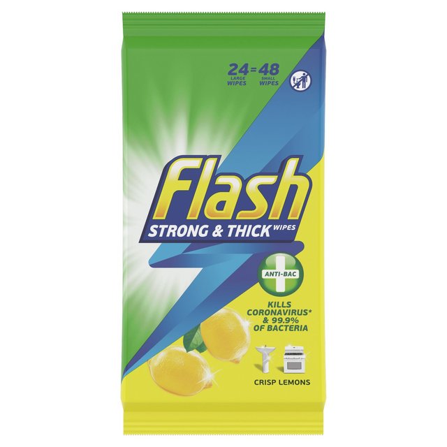 Flash Anti- Bac Wipes - Lemon (24s)